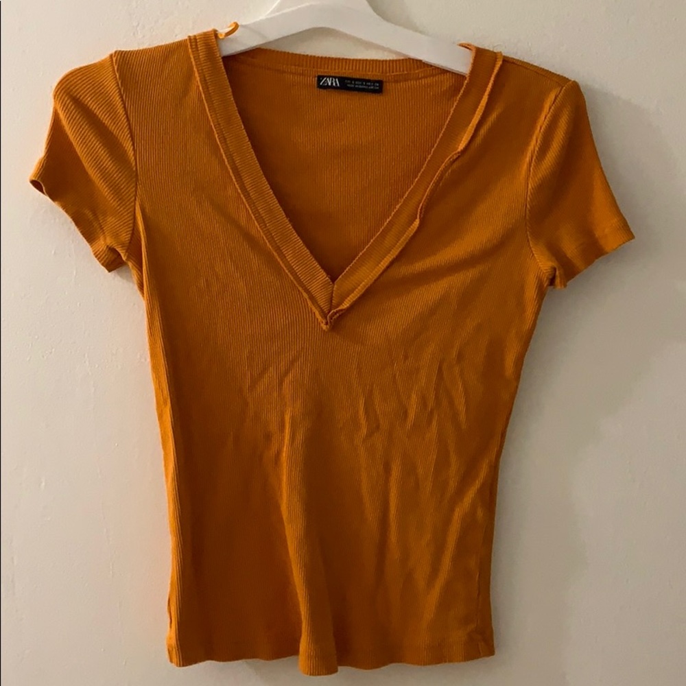 Zara V Neck Top